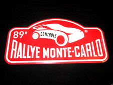 Plaque plate schild  89 eme  RALLYE MONTE CARLO CONTROLE  2021  METAL