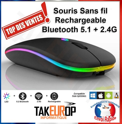 Souris sans fil - , rechargeable