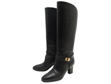CHAUSSURES GIVENCHY BOTTES A TALONS EDEN 36 EN CUIR NOIR BOITE HIGH BOOTS 1395€