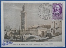 Algérie, carte 1er jour n°303, Journée du Timbre 1953