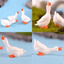 3x Mignon Oie Figurine Décor