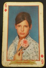 Danielle GAUBERT rare carte à jouer années 60 photographe Sam Lévin
