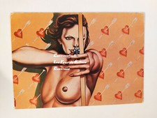 AMAZON SEXY WOMAN BOW Illustrateur SATO YAMAMOTO 1978 carte postale postcard