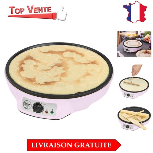 Crêpière électrique rose - rose, de