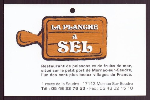 Carte visite la - carte, planche