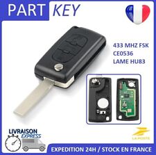 clé vierge pour Peugeot 308 3008 5008 Partner Expert ID46 CE0536 FSK 3 boutons