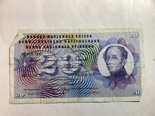 Billet 20 Francs - Suisse 1970