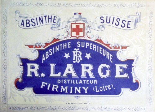 Absinthe large affiche - "absinthe,