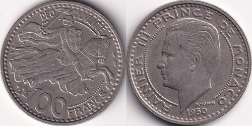 100 francs 1950 - 100,