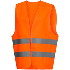 Gilet de sécurité orange 2 bandes réfléchissantes NITRAS 7110 Taille S à XL