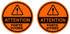 2x DANGER ATTENTION PORTE