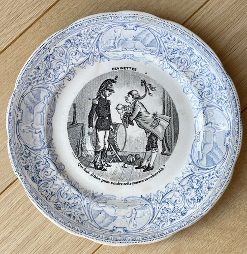 Ancienne assiette faience - ancienne,