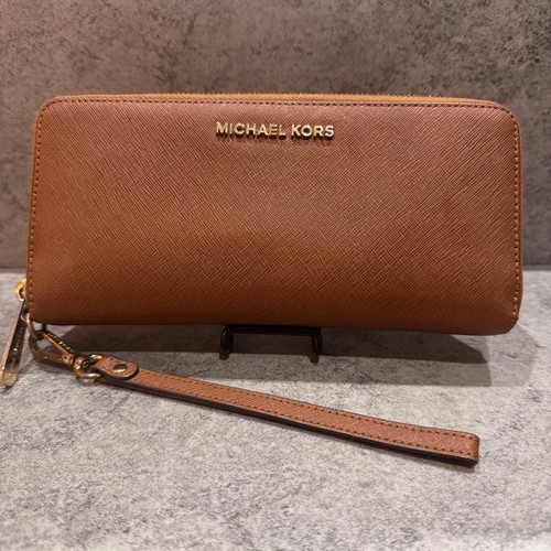 Portefeuille long marron