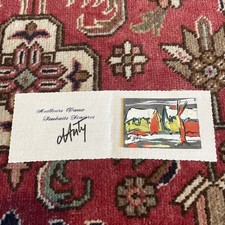 Henri D'Anty gouache Originale Toits Enneigés Carte De Vœux B État Rarissime !