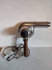 ANCIEN SECHOIR ELECTRIQUE SECHE CHEVEUX CALOR BOIS ET METAL  CHROME DECO 1960