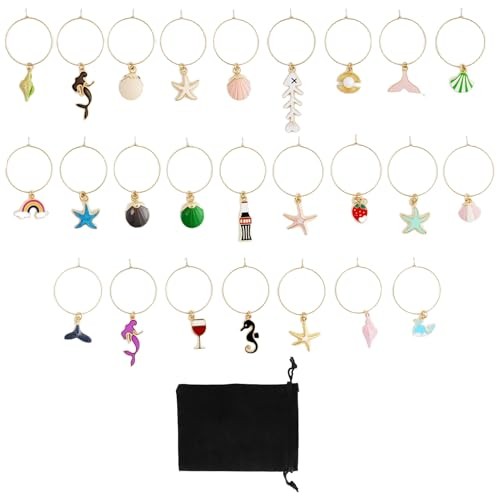 Pièce charms verre à - pièce,