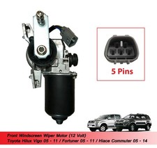 Moteur d'essuie-glace compatible avec Toyota Hilux Vigo Fortuner Hiace...