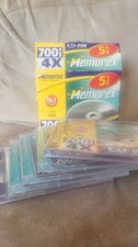 Lot 5 CD-RW  TDK &  Memorex Neufs et gravés 700MB 80Min