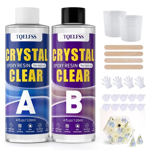 Clear epoxy resin kit - clear, fast