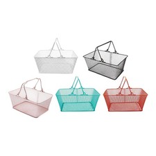 Panier à provisions multifonctionnel avec poignée pour magasin, épicerie et