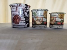 Lot de 3 boîtes Gigognes en Metal Avec Leurs Couvercles