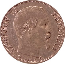 Pièce 20 Francs Or - Napoléon III - Tête Nue. 1856 A .