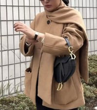 Zara  Coat Wool With  Scarf