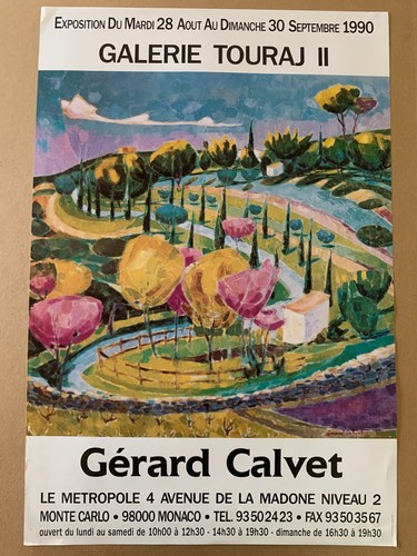 Affiche gérard calvet - -,