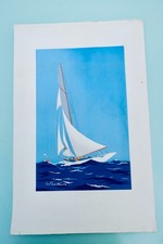 Fouillé Georges LE YACHT pochoir