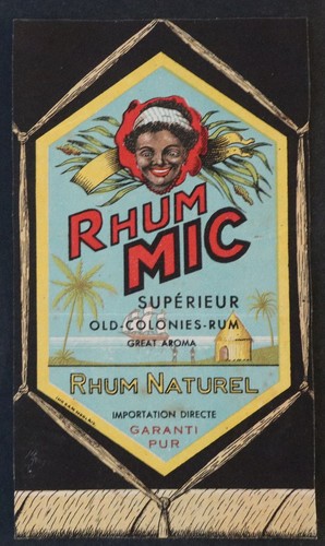 Ancienne étiquette rhum mic - ancienne,