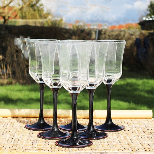 Set verres vin à - vin, pied