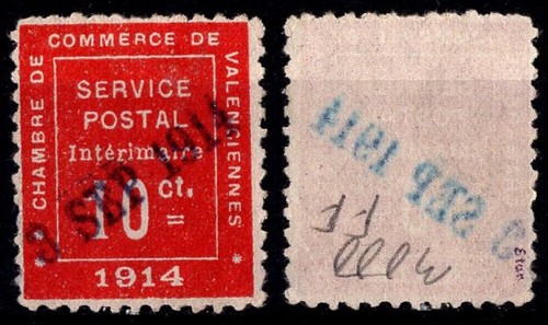Timbre guerre 1914 - de, n°1