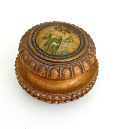 Ancienne boite ronde bijoux - ancienne,