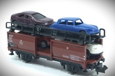 1:160 Voie N Minitrix Wagon de Transport Voiture Off 52 N°869 014 Chargé Avec 4