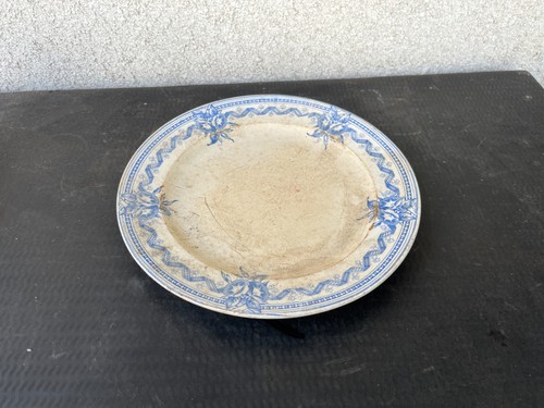 Assiette ancienne faïence - assiette,