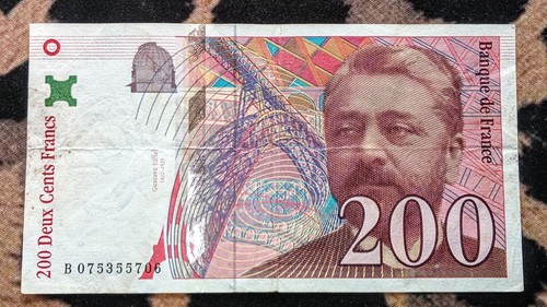 Billet 200 francs eiffel - eiffel, 1999