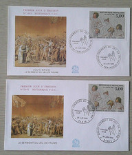 Enveloppes Premier Jour 1989 Le Serment du Jeu de Paume Versailles Paris 20/06