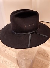 Chapeau Resistol authentique noir taille 56