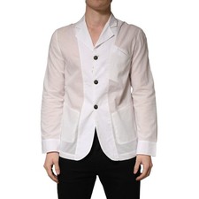 Una veste blazer - blanc, col