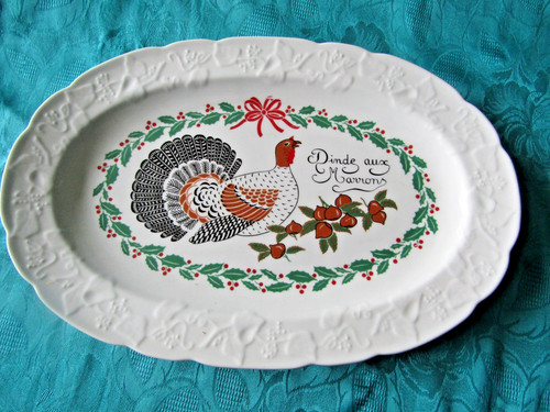 Grand plat dinde marron - au,