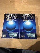 LOT 2X TDK EHG30 Cassette
