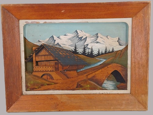 Tableau vintage bois - vintage, en