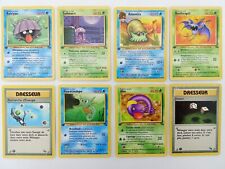 Lot 8 cartes Pokemon anciennes de 2000 bloc WIZARD Fossile Fr 1ère Edition Ed1 !