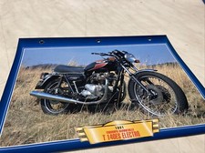 Triumph 750 Bonneville T140 ES Electro fiche carte moto passion collection Atlas