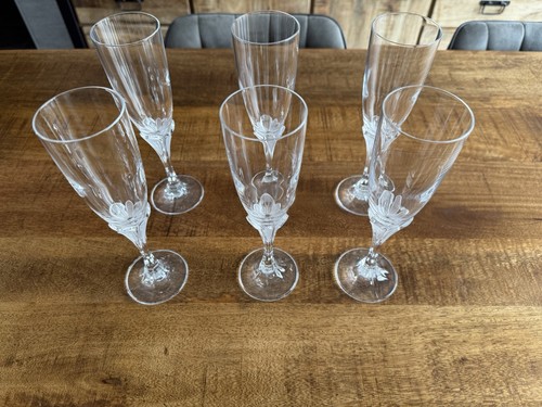 Flute champagne en cristal - 6, a