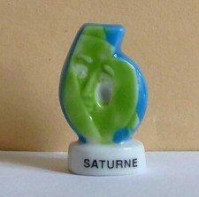 Fève Les Chiffres Planètes - 2004 - " 6 " Saturne