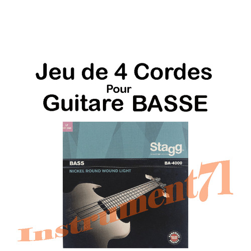 Jeux cordes acier nikele - de, 4