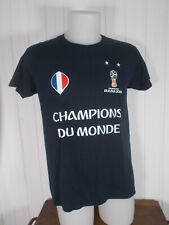 Tee shirt  foot équipe de France FIFA 2 étoiles RUSSIA 2018 CHAMPIONS DU MONDE M