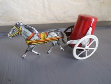 Jouet ancien penny toys chariot 1 cheval & réserve d'eau