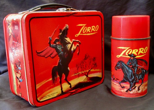 Vintage zorro lunchbox - vintage,